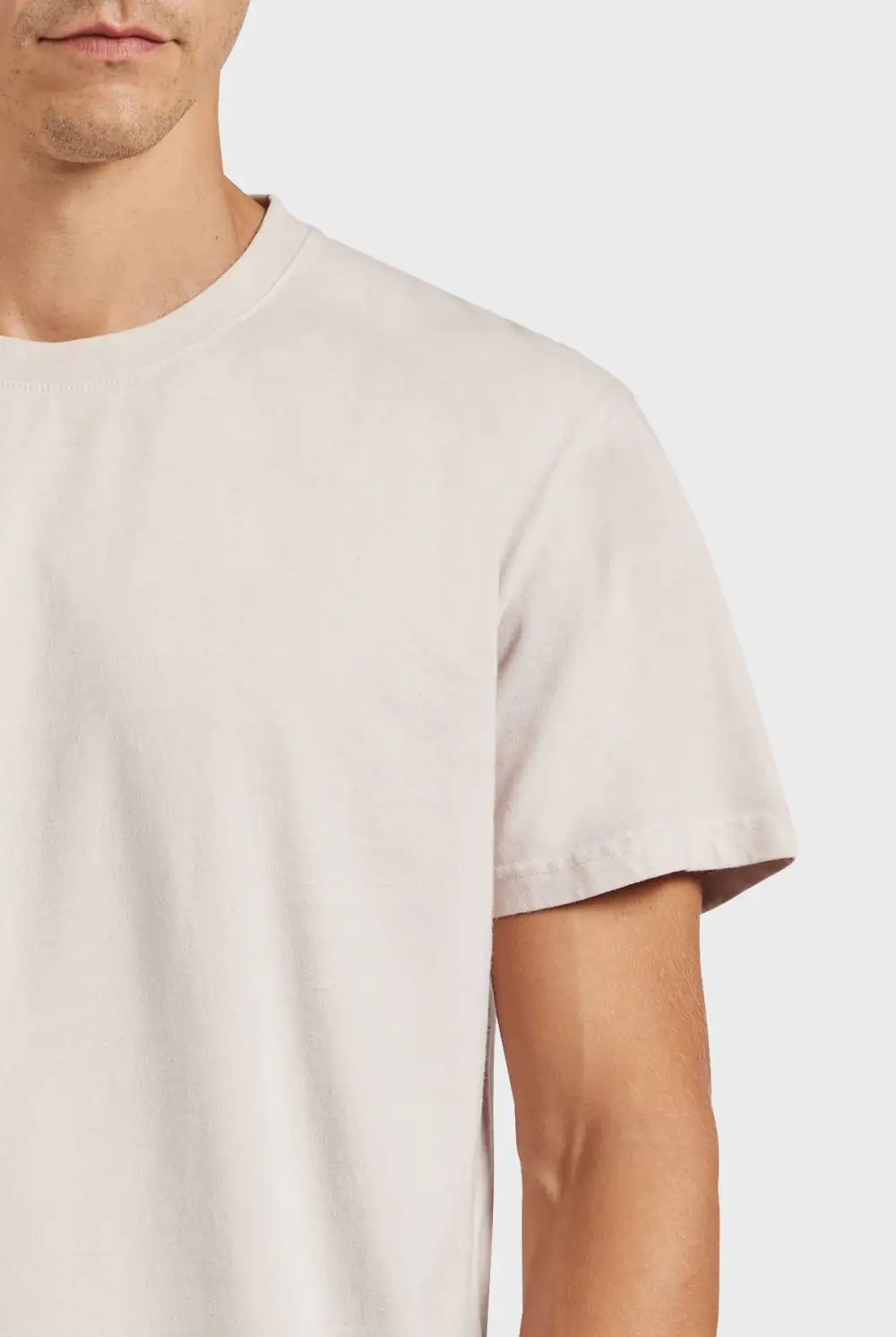 Blue Short Sleeve Crew Neck Basic Tee