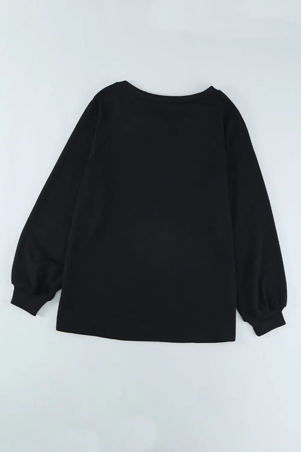 Plain Relaxed Fit Crew Neck Sweatshirt