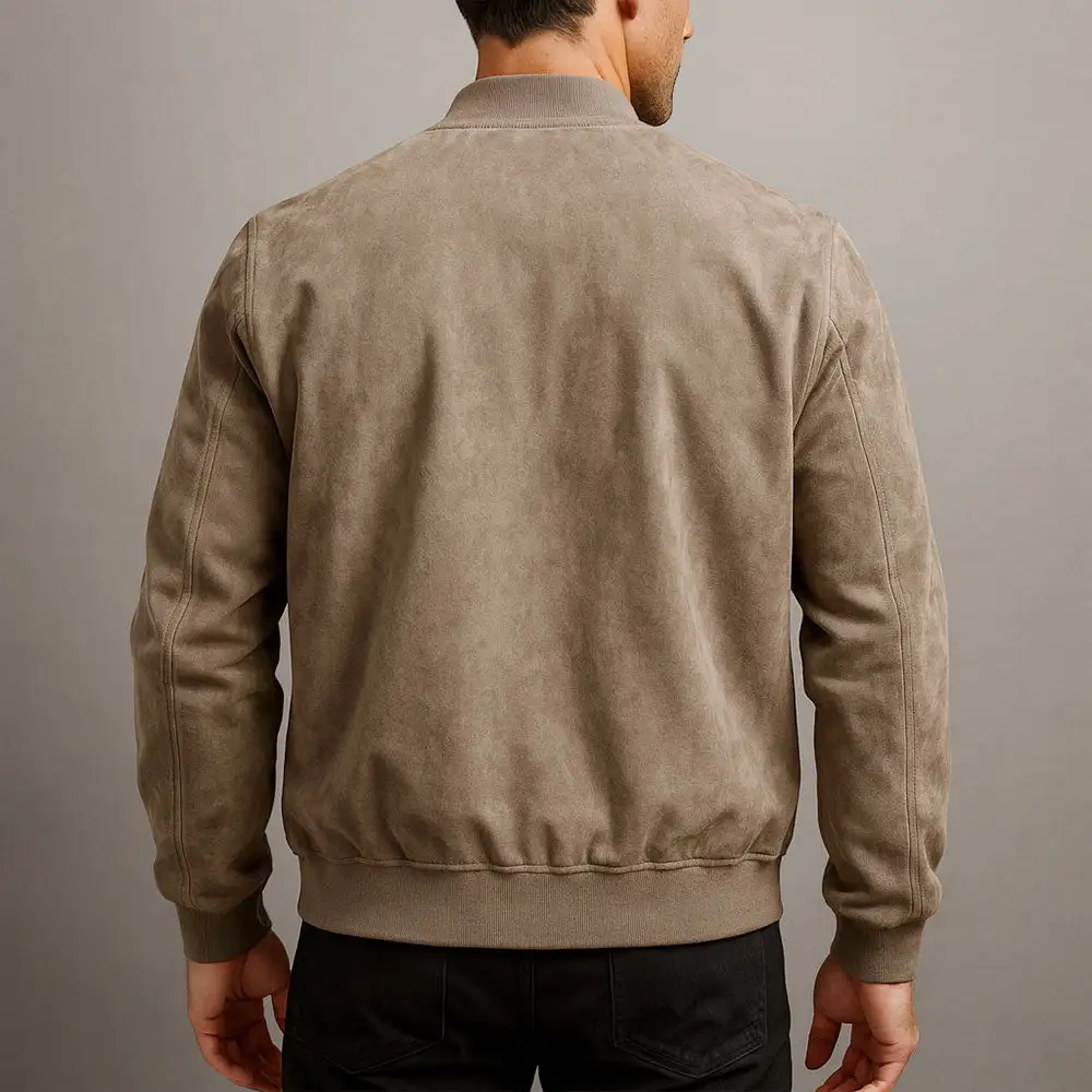 High Neck Zip Front Jacket