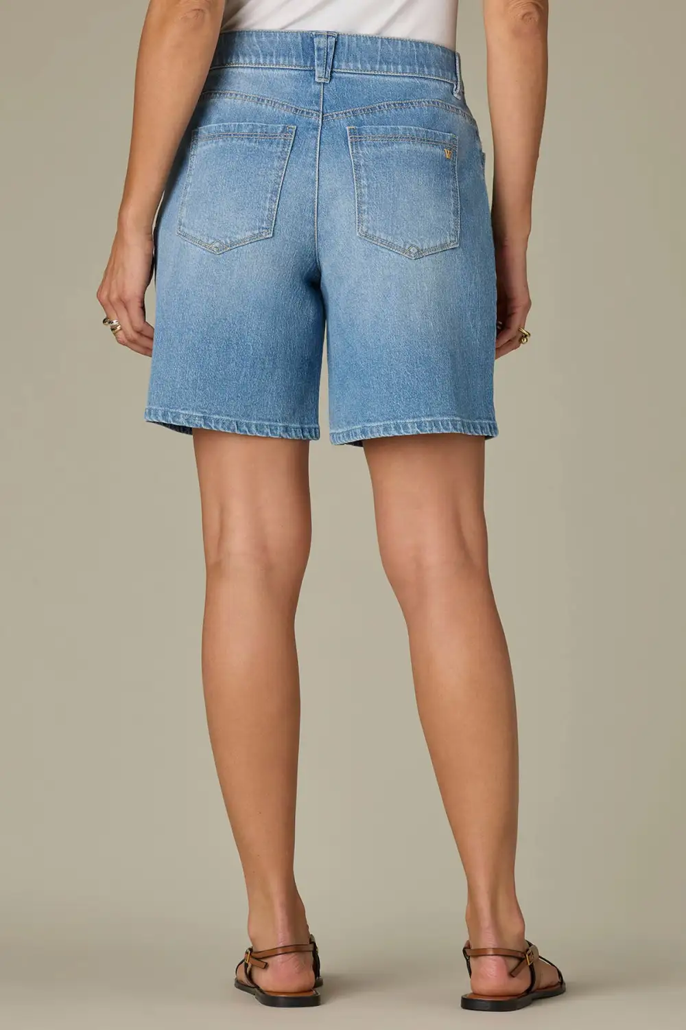 High Rise Relaxed Shorts Light