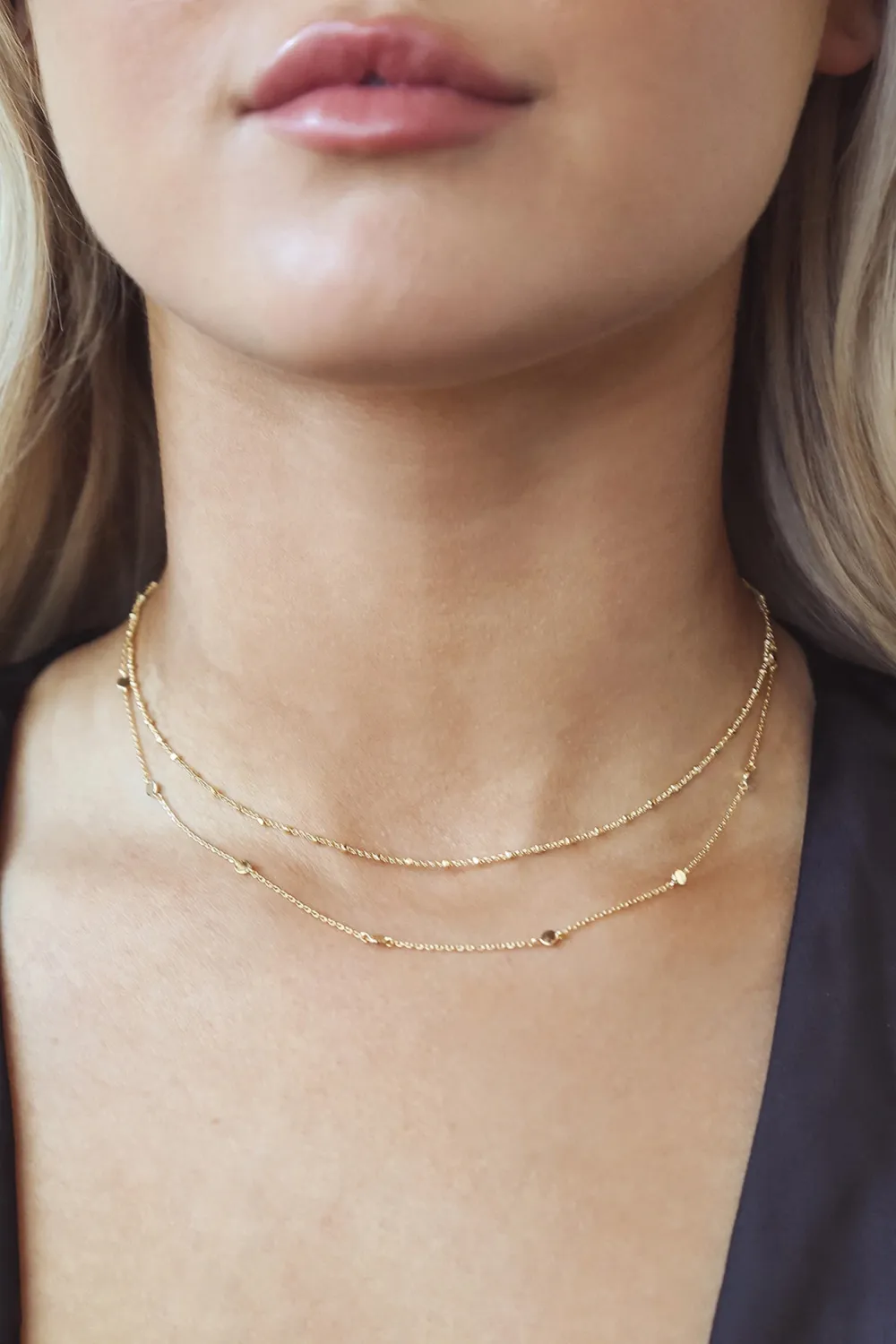 Exquisite And Gorgeous Gold-Plated Multi-Layered Necklace