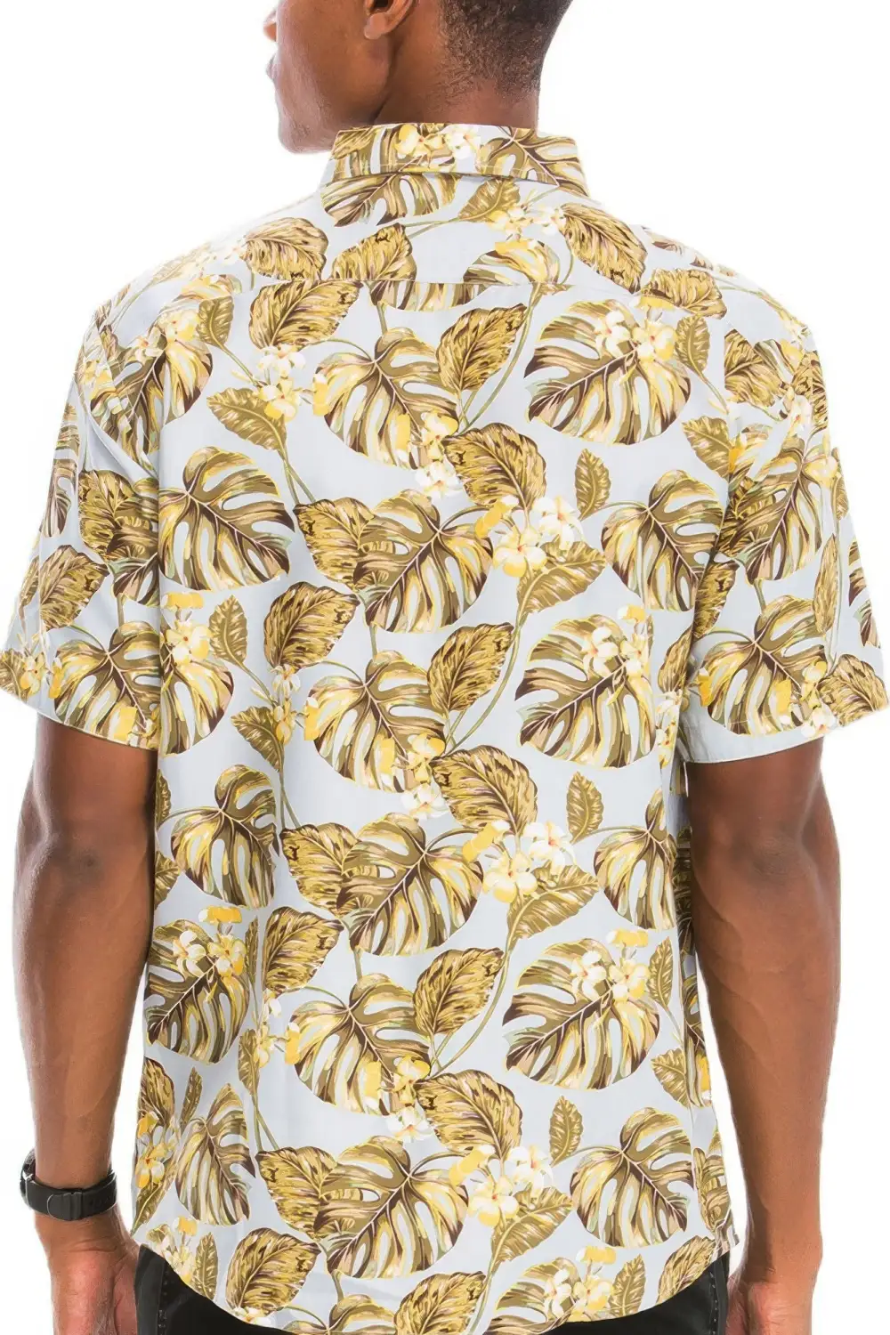 Versatile Print Button-Down Shirt