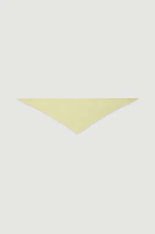 Butter Yellow Cashmere Triangle Scarf