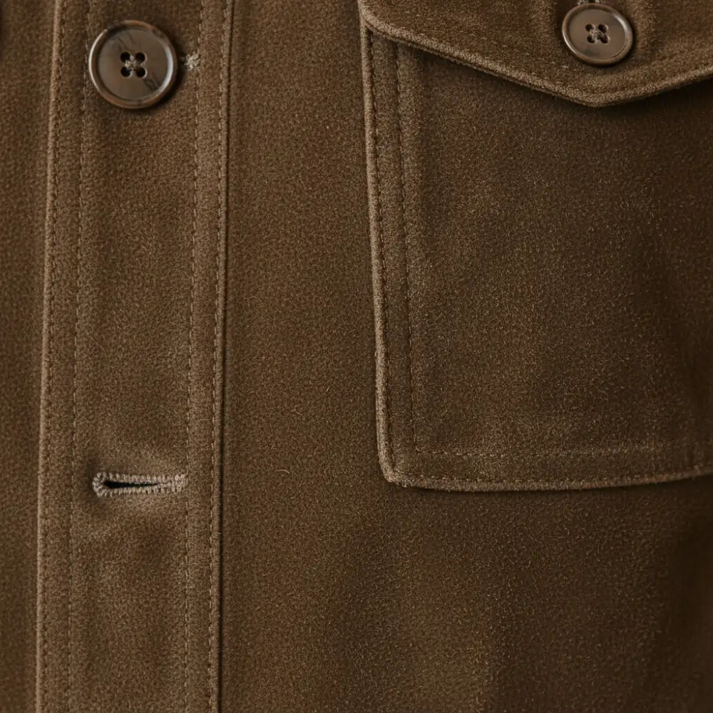 Relaxed Suede Trucker Jacket