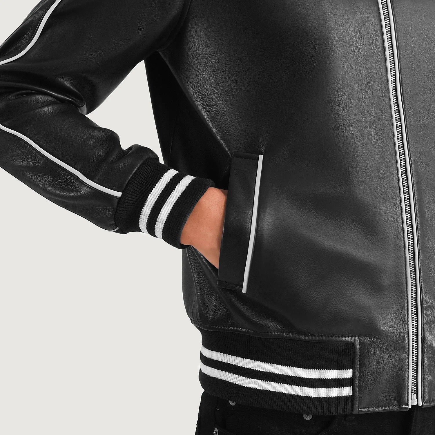 Men's Leather Varsity Jacket