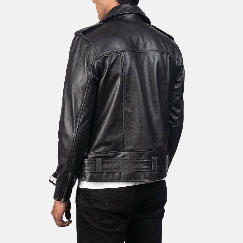 Men's Rugged Biker Leather Jacket