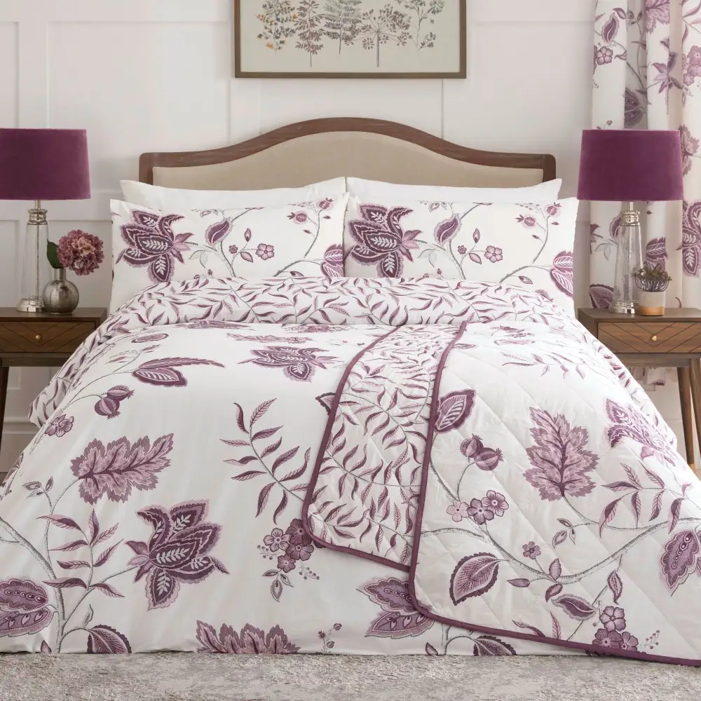 Polished Bedroom Printed Brushed Cotton Duvet Cover Set
