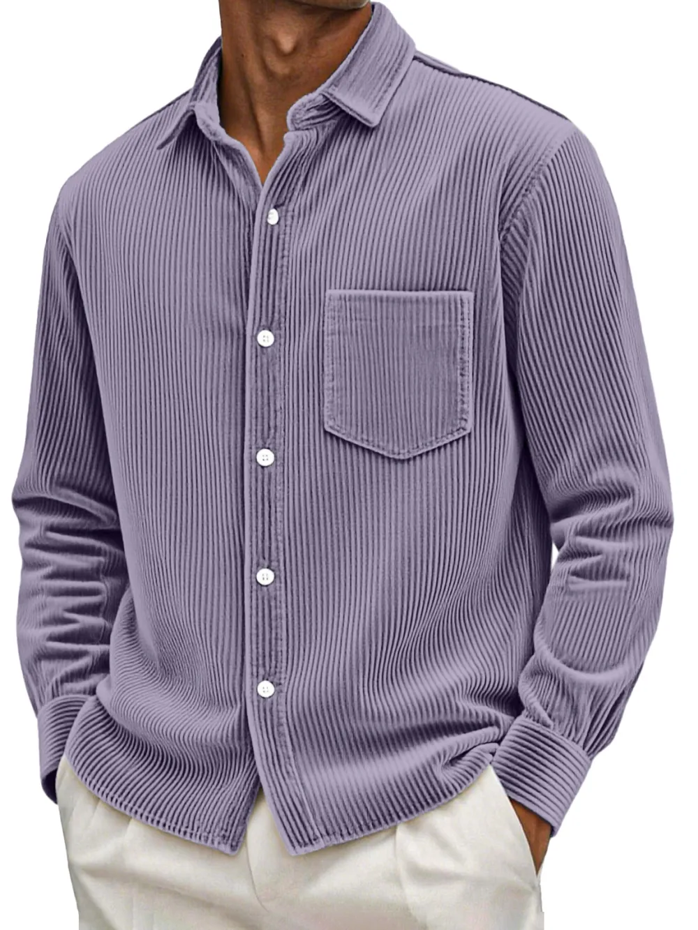 Relaxed Corduroy Pocket Shirt