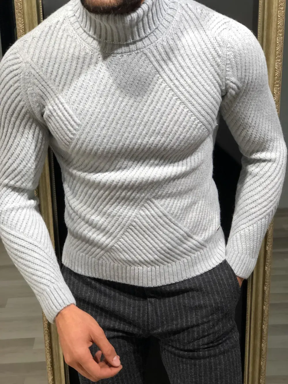 Refined Slim Fit Knit Turtleneck Sweater