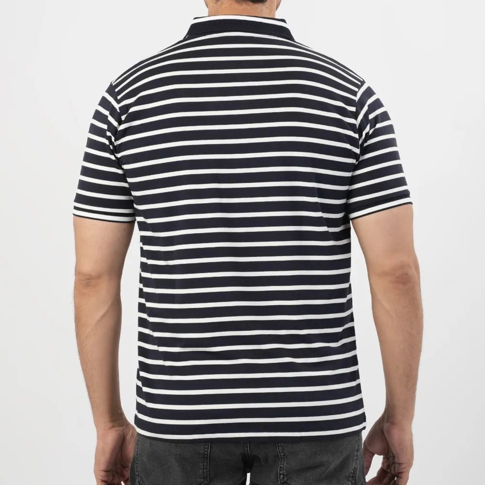 Men's Smart Casual Neat Polo Collar T-Shirt