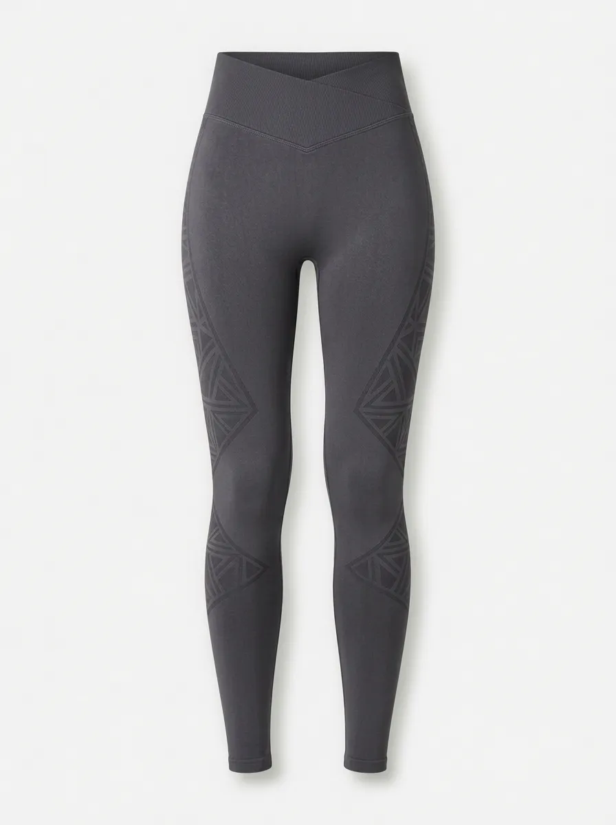 Women's Studio Yoga Fitness Geometric Pattern Printed Leggings