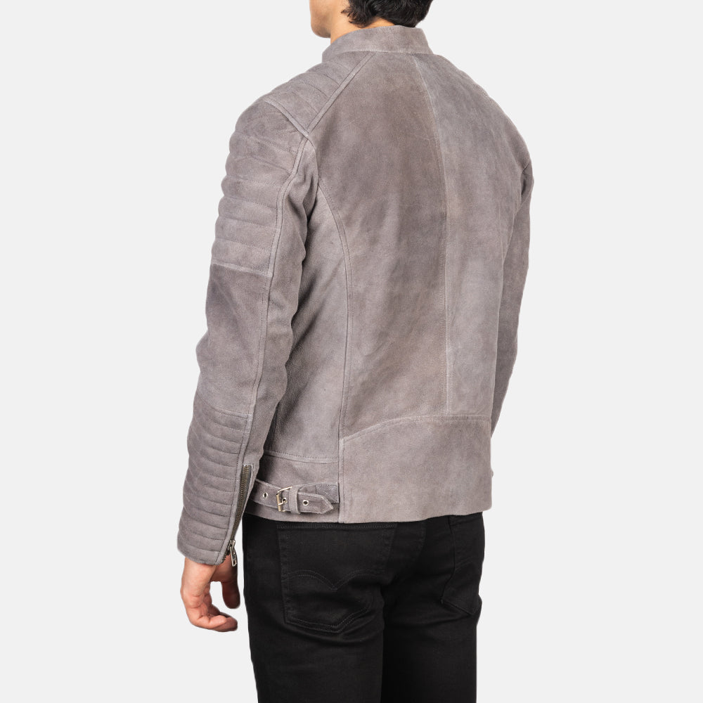 Men's Classic Biker Suede Jacket
