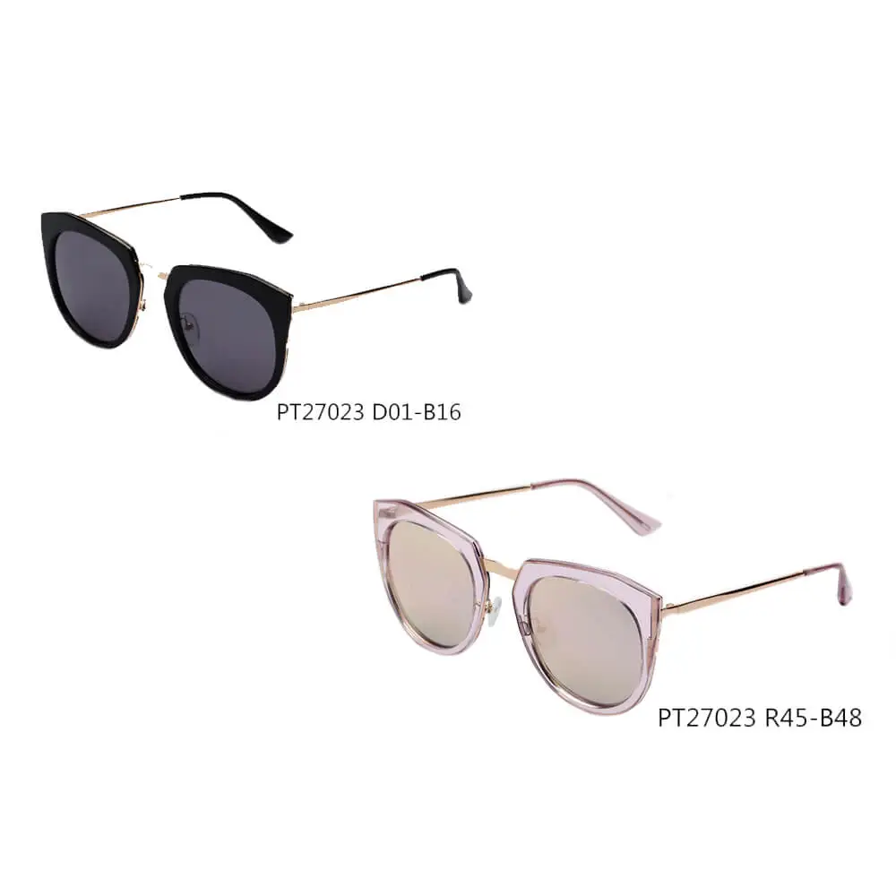 Round Cat-Eye Polarized Sunglasses