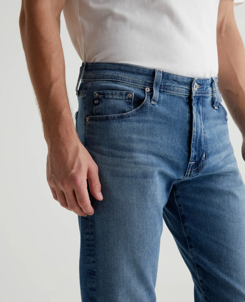 Men's Slim Straight Mid Rise Left Hand Twill Jeans