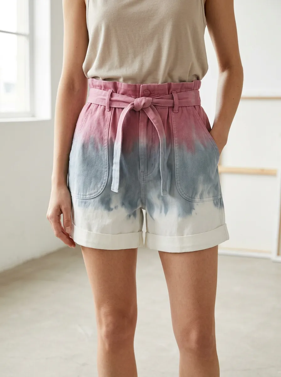 Women's Everyday Casual Summer Tie-Dye Gradient Printed Shorts