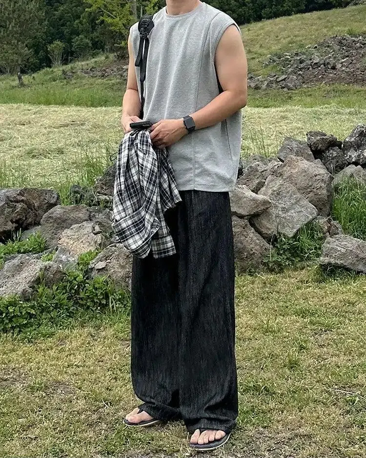 Drape Summer Wide Leg Jeans