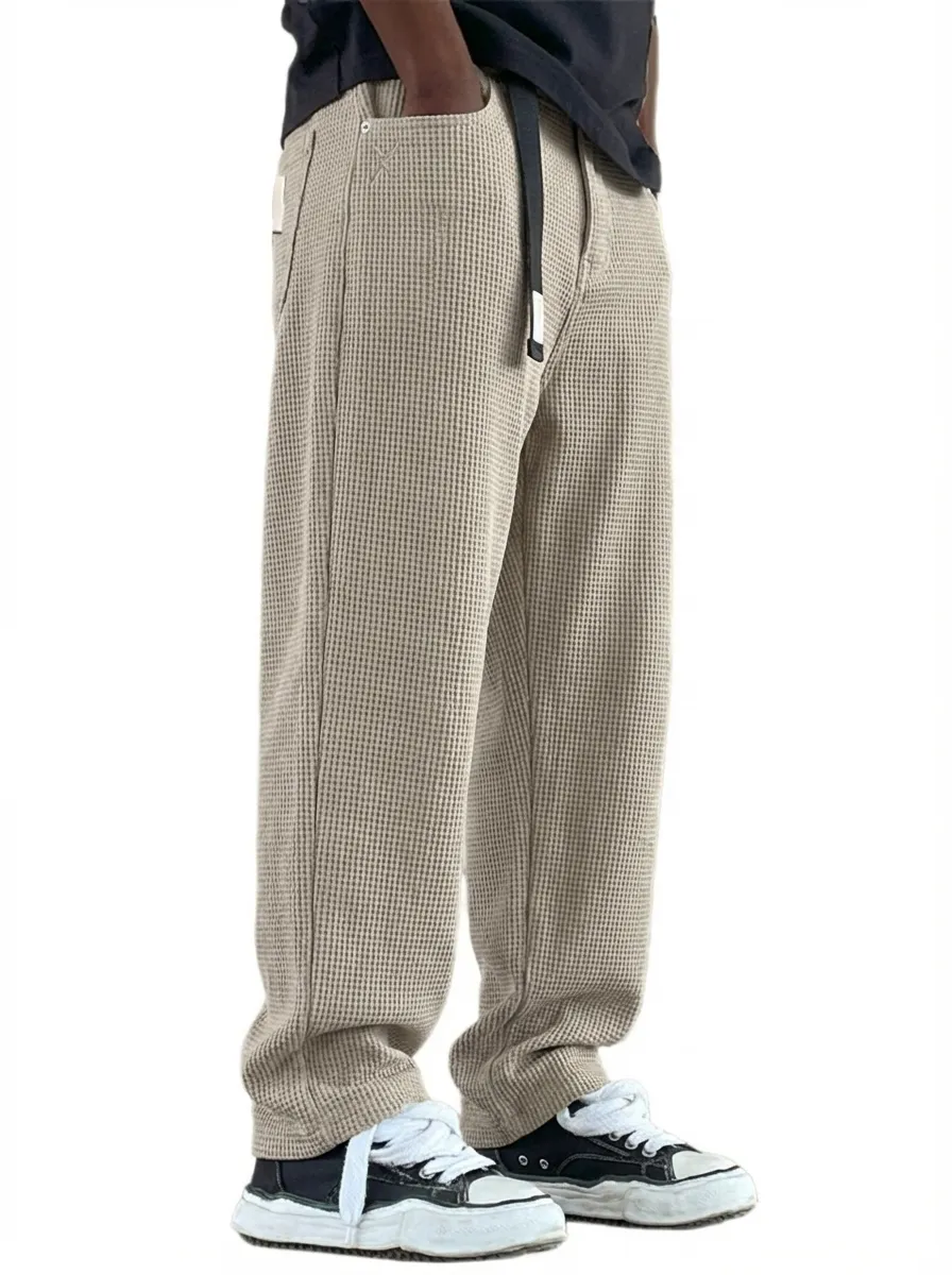 Comfort Fit Textured Knit Utility Pocket Trousers