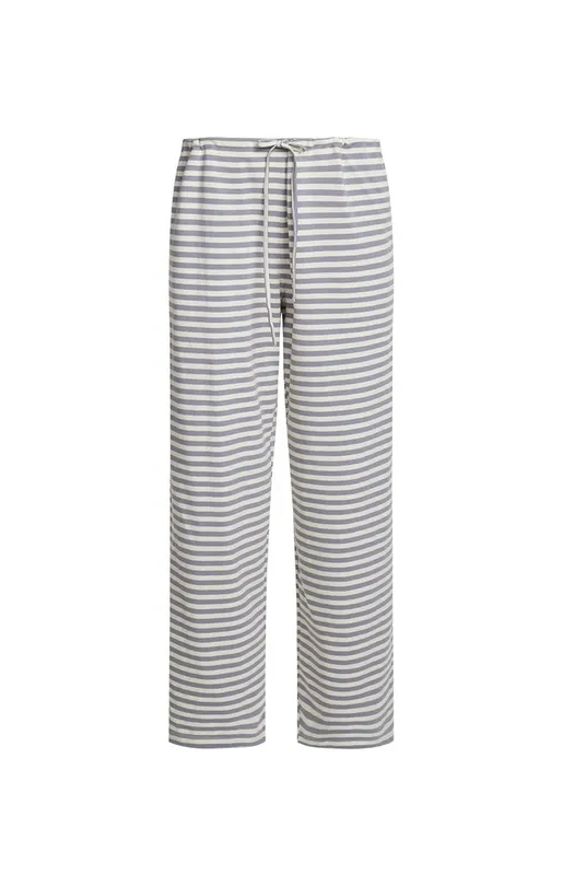 Ash Stripe Low-Rise Lounge Pants