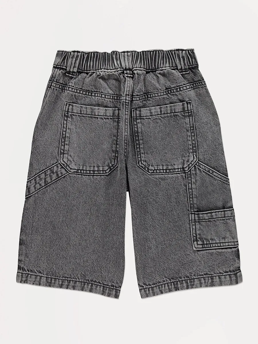 Grey Carpenter Denim Shorts