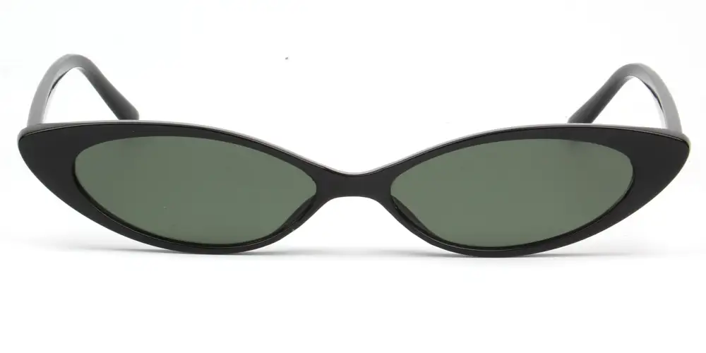 Retro Vintage Slim Oval Sunglasses