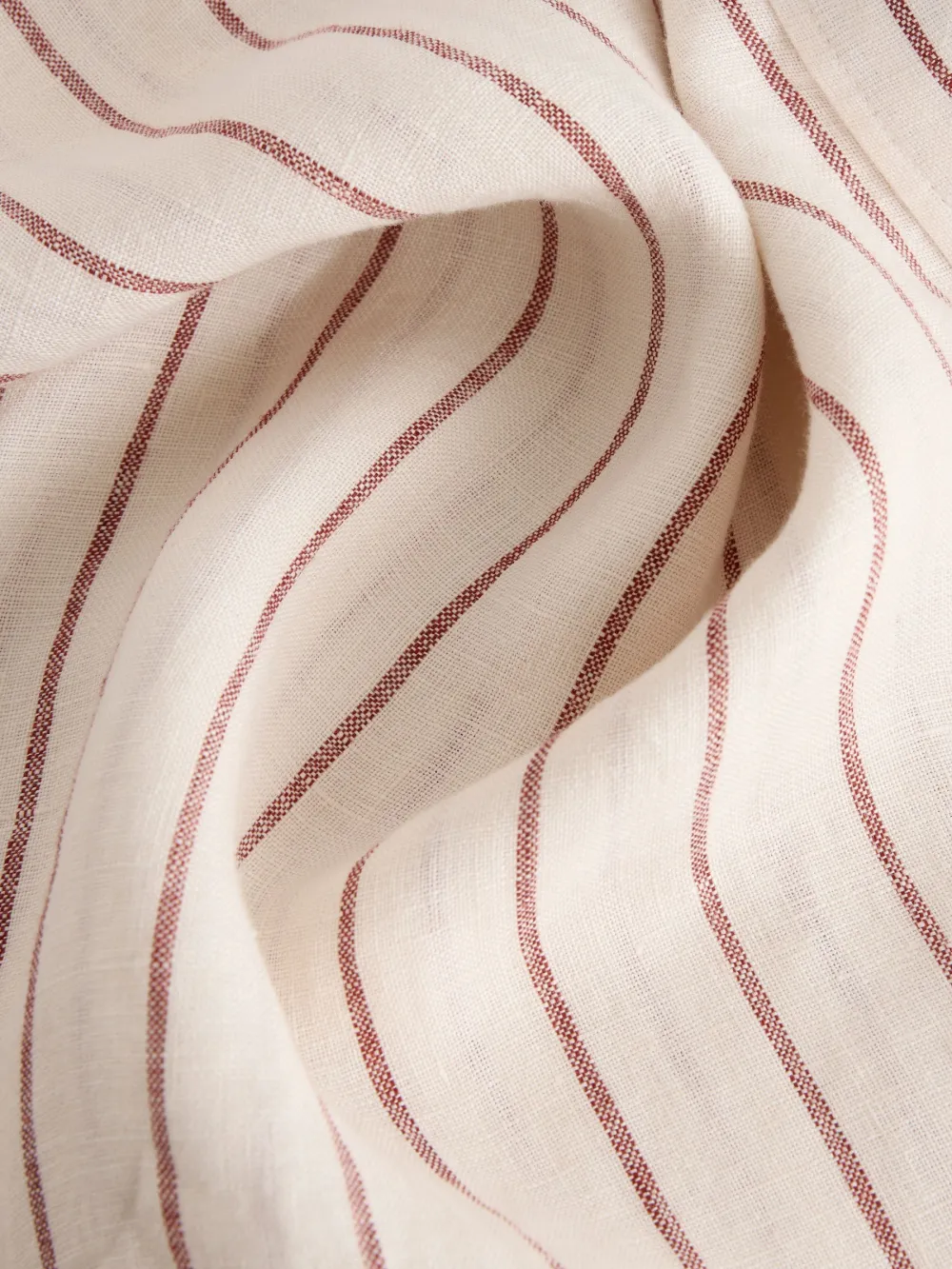 Linen Flat Collar Loose Long Sleeve Shirt