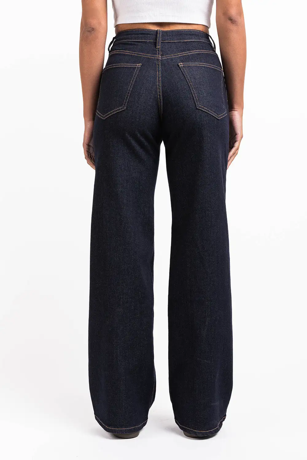 Easygoing High Rise Wide Leg Jeans
