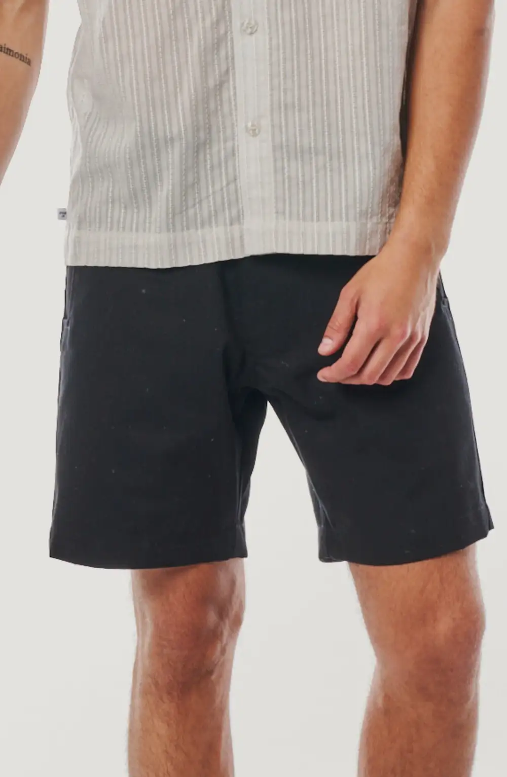Men's Structured Cotton Twill Zip Fly Shorts