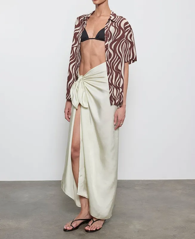 Print Resort Shirt Wave Print