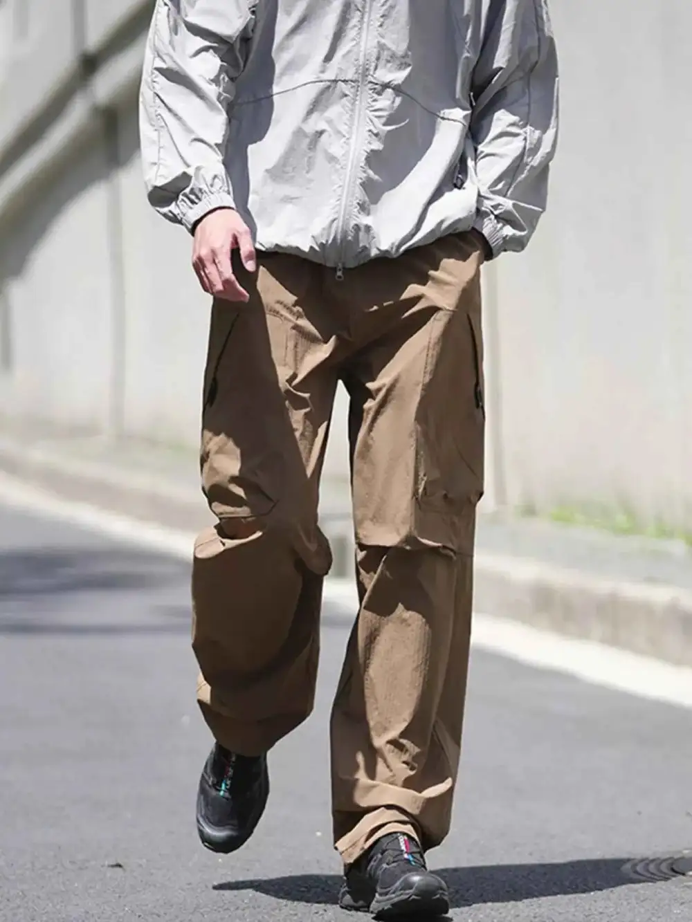 Casual Drawstring Wide Leg Pants