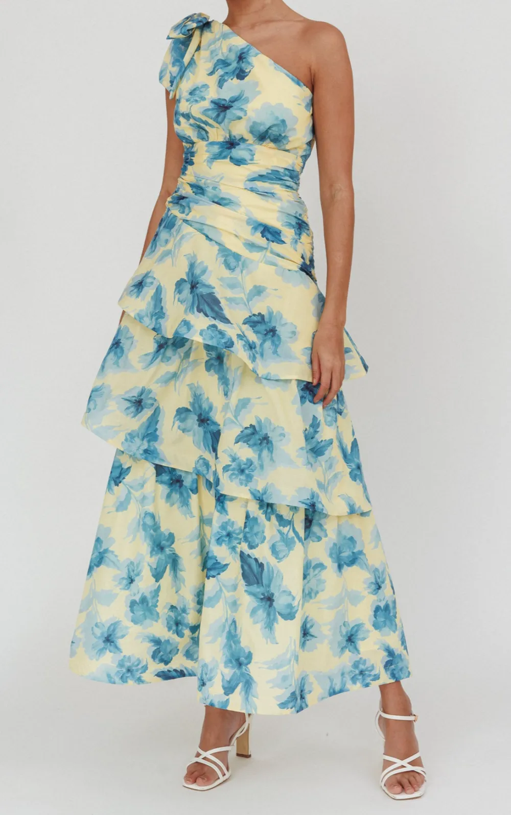 Modern One Shoulder Maxi Dress