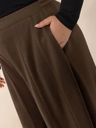 Plus Wide Leg Pocket Pants