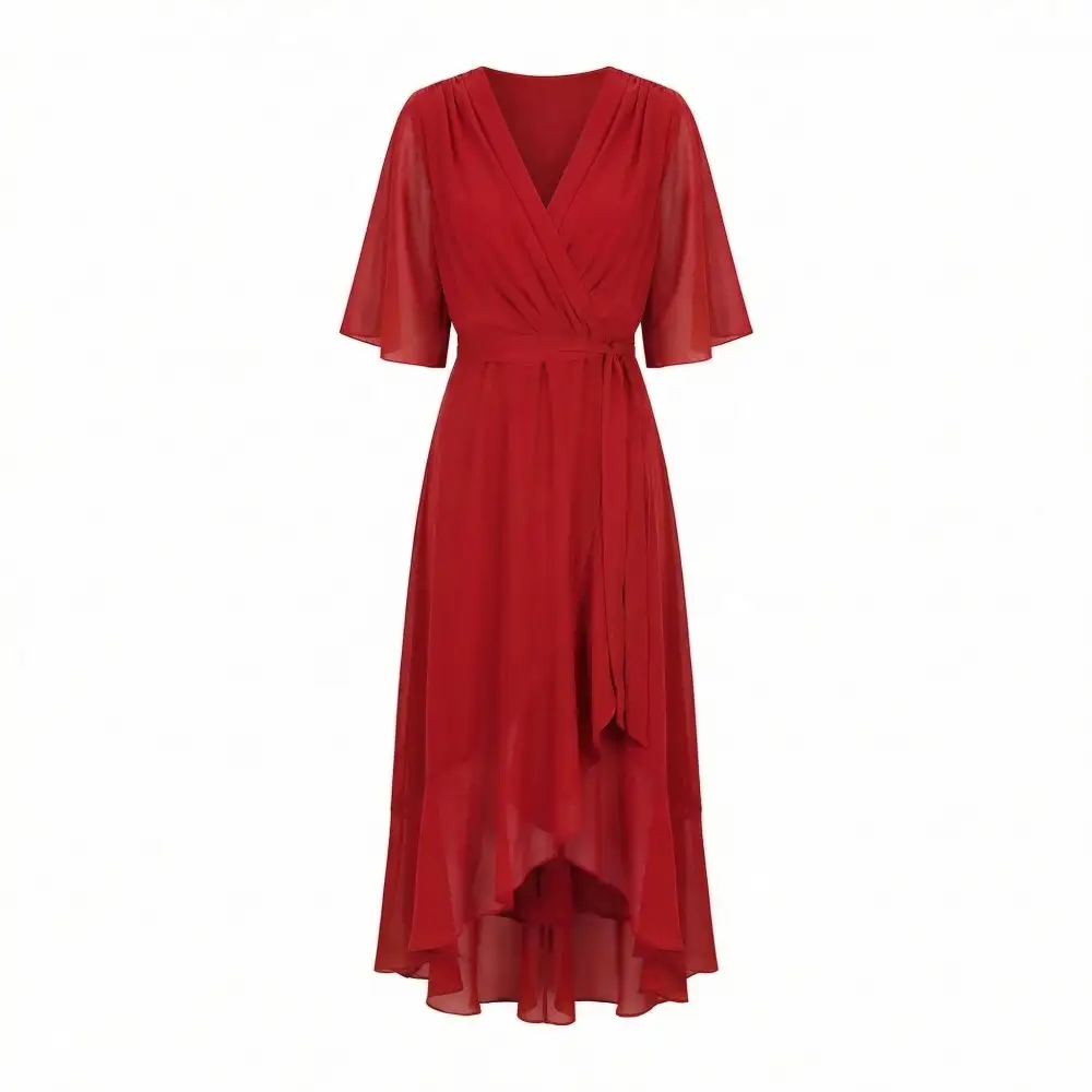  Wrap Maxi Soft Dress