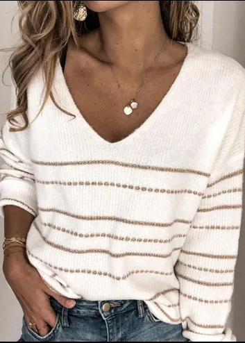 Casual Striped Sweater