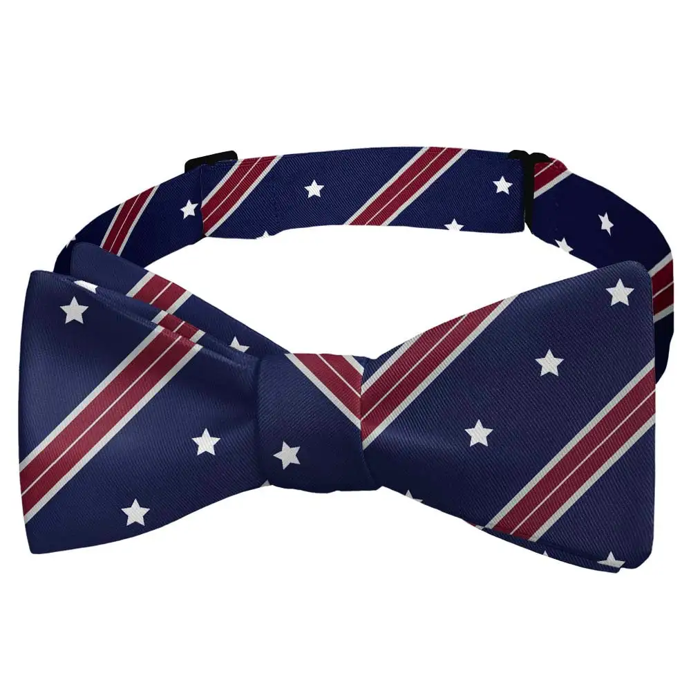 Star Spangled Pattern Bow Tie
