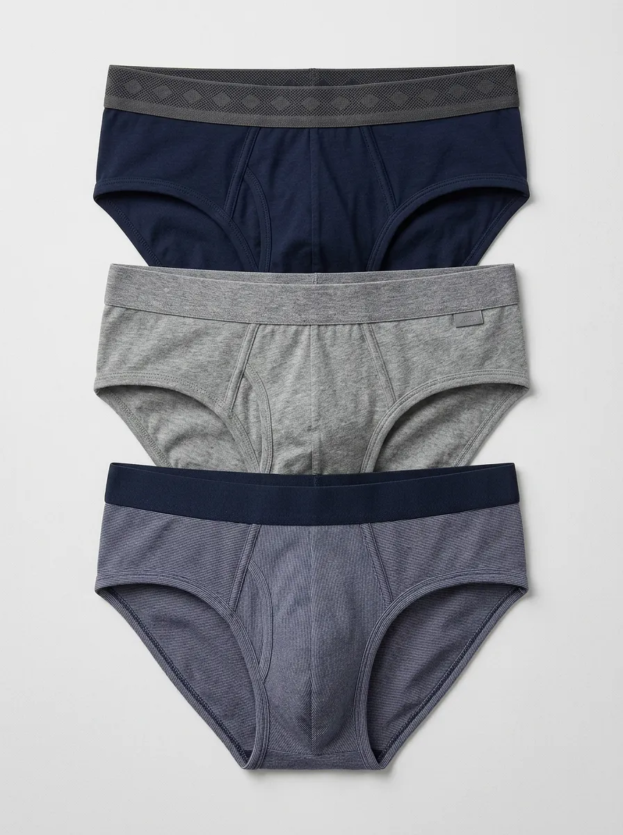 Men's Daily Wear And Striped Pattern Boxer Briefs