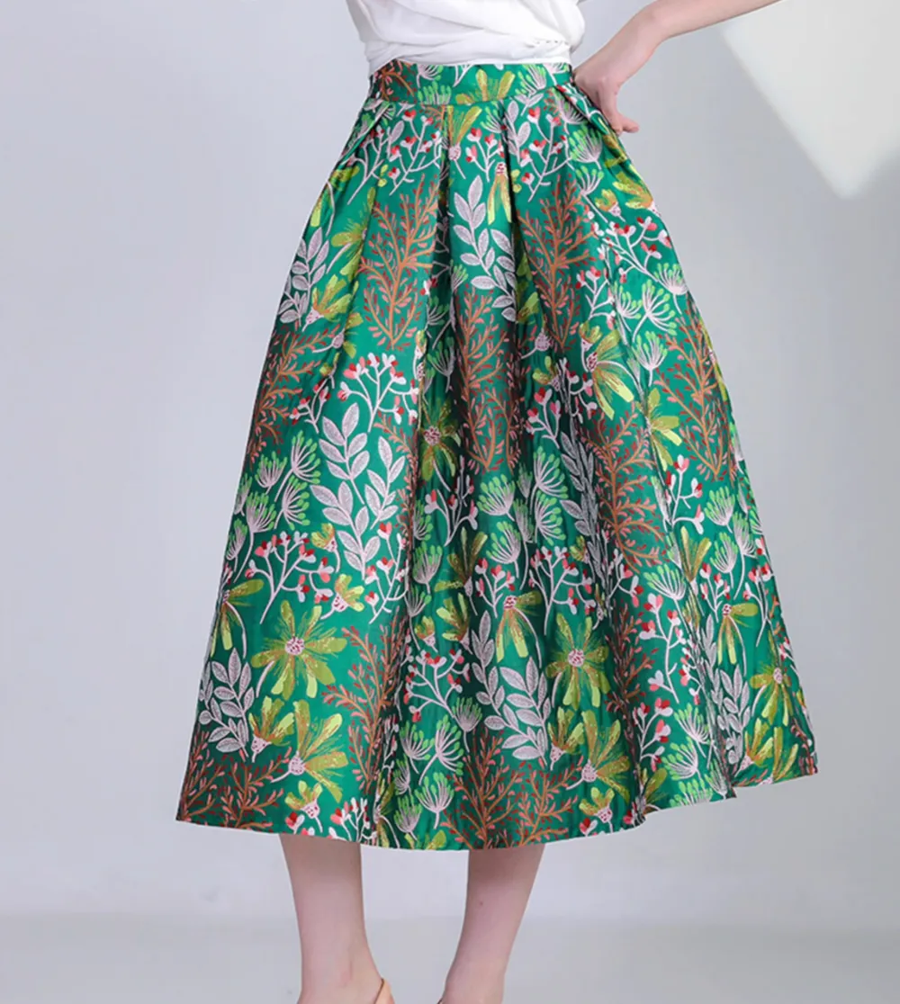 Urban Easy Everyday Casual Embroidered Skirt