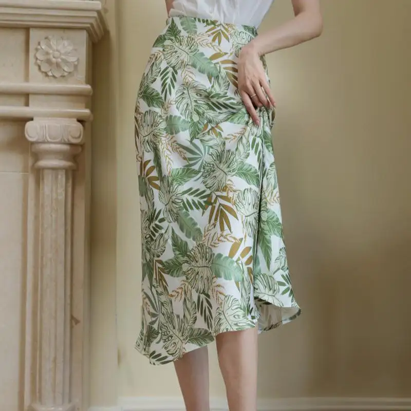 Structured Textured Everyday Casual Polyester Skirt