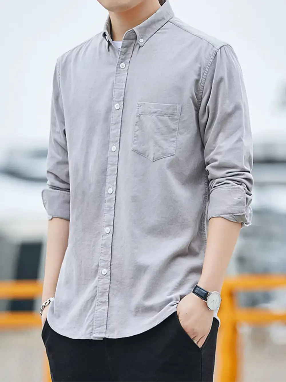 Corduroy Long Sleeve Shirt