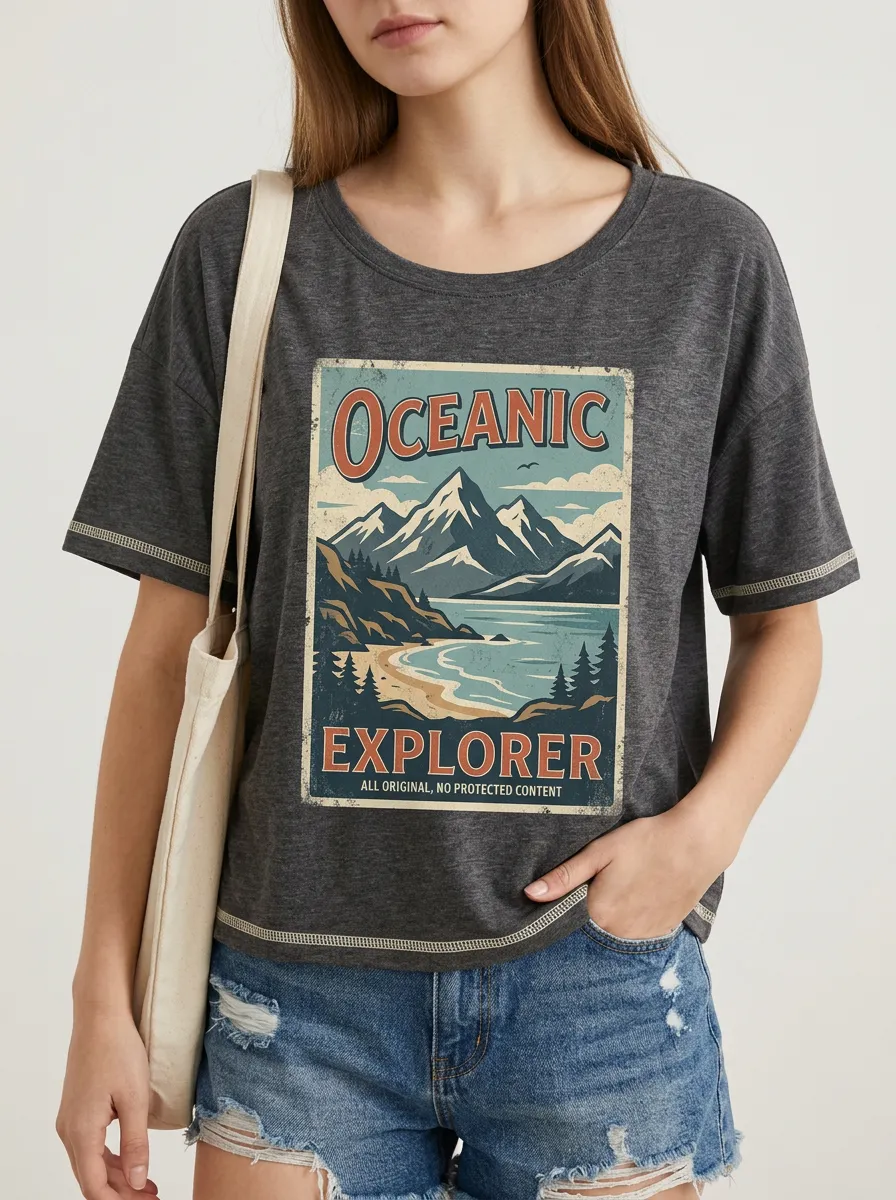 Women's Mountain Coast Explorer Printed T-Shirt