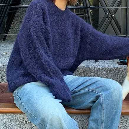 Women's Knit Long-Sleeve Soft-Touch Sweater