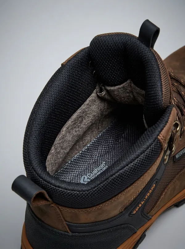 Modern Leather-Look Workwear Men's Waterproof Work Boots