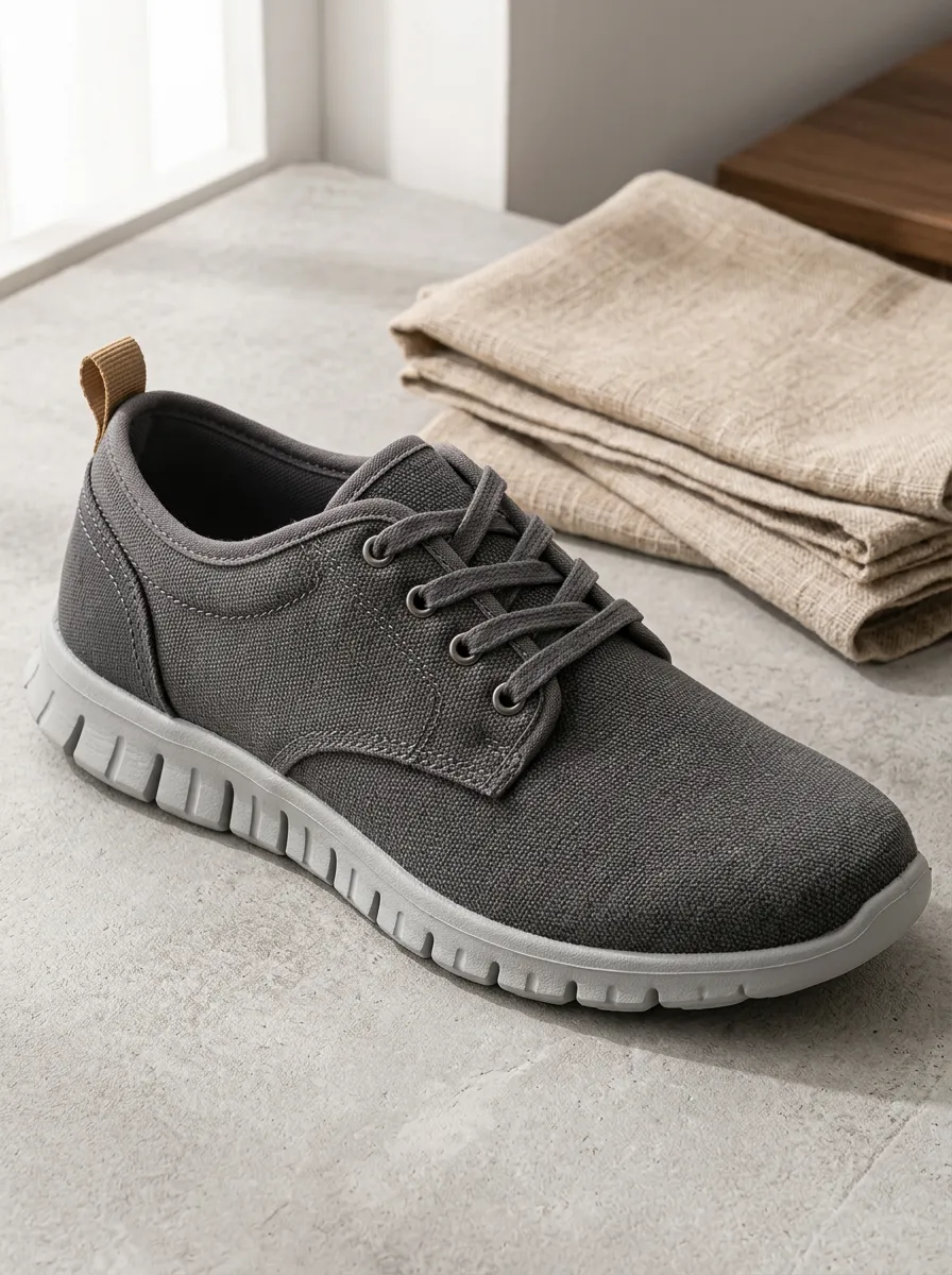 Men's Creative Refined Minimalist Solid Lace-up Canvas Shoes