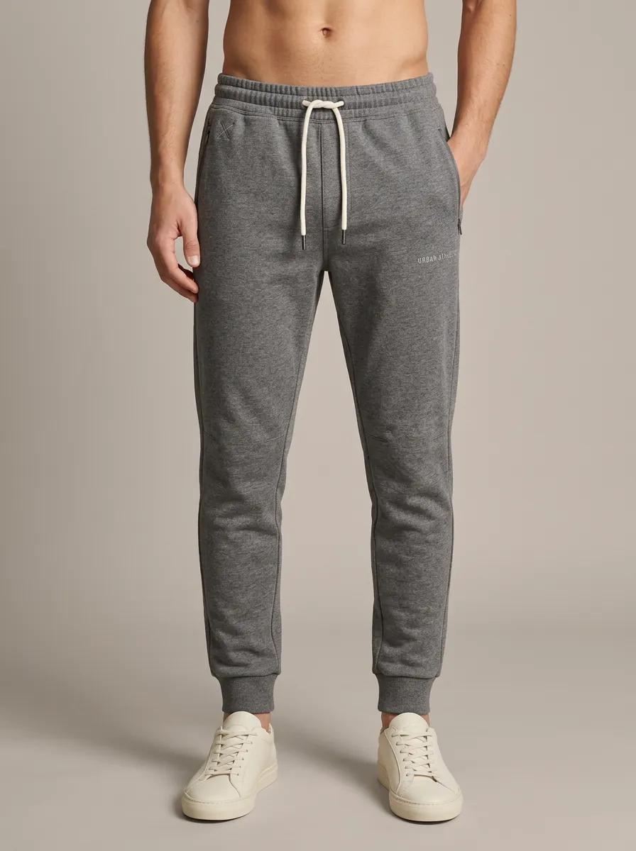 Dynamic Athletic Casual Look Men's Sweatpants