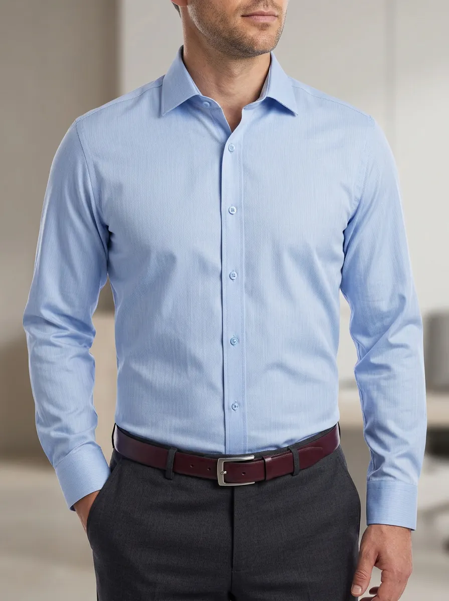 Men's Solid Dress Shirt