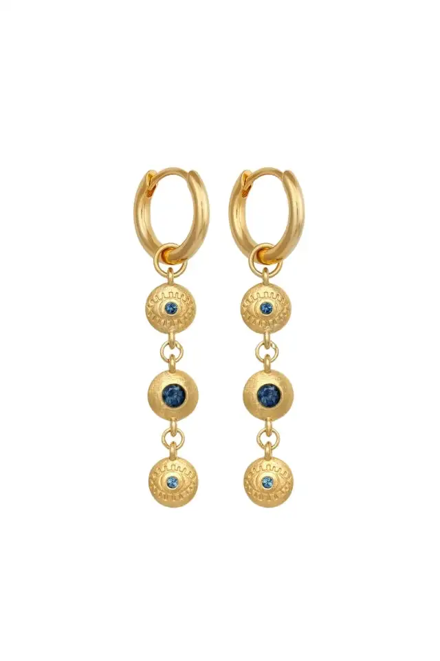 Topaz Cross Earrings
