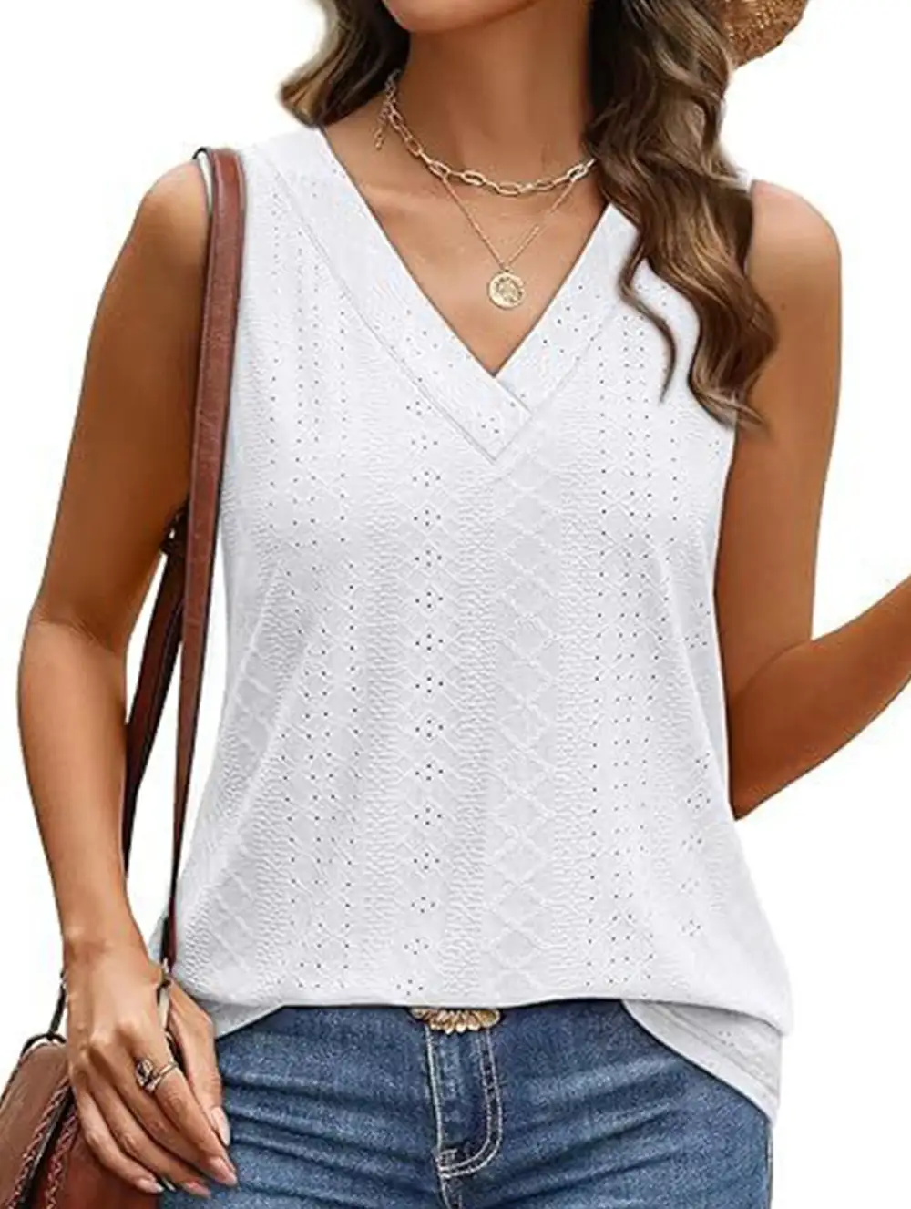 V Neck Loose Vest Top