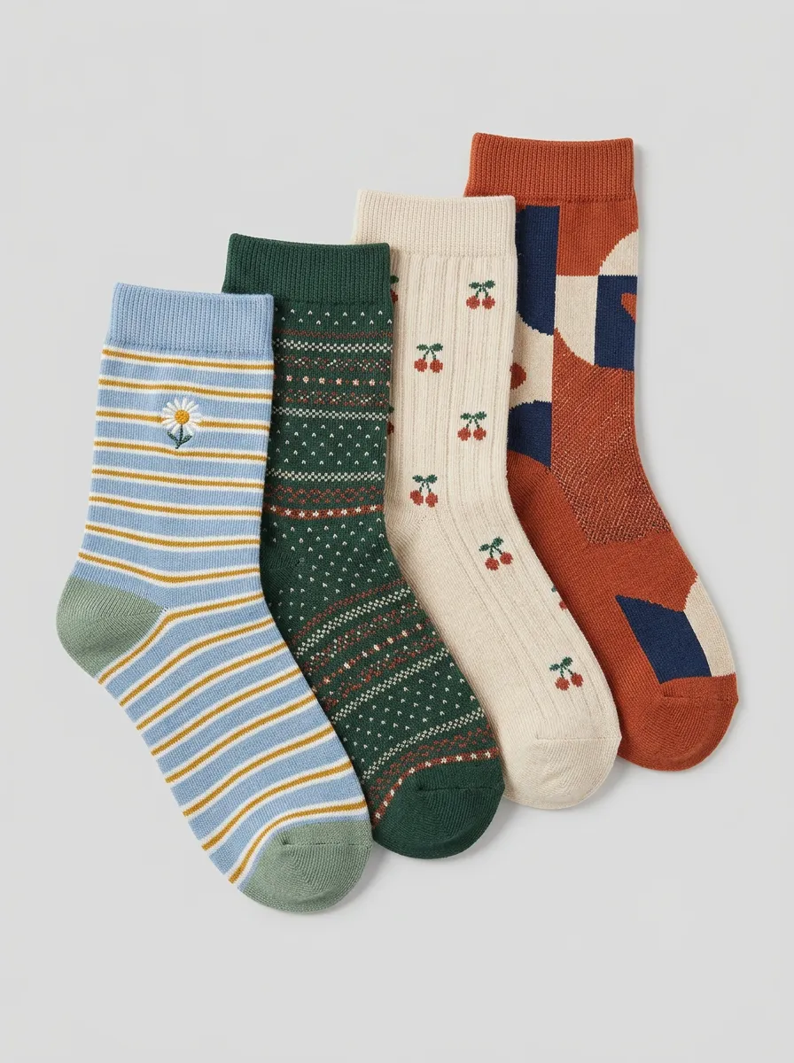 Women's Statement Four Pair Socks