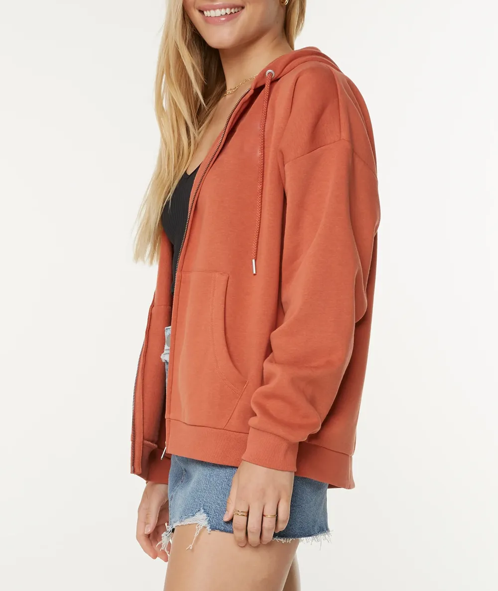 Women's Cartoon Patterned Zipper Hoodie