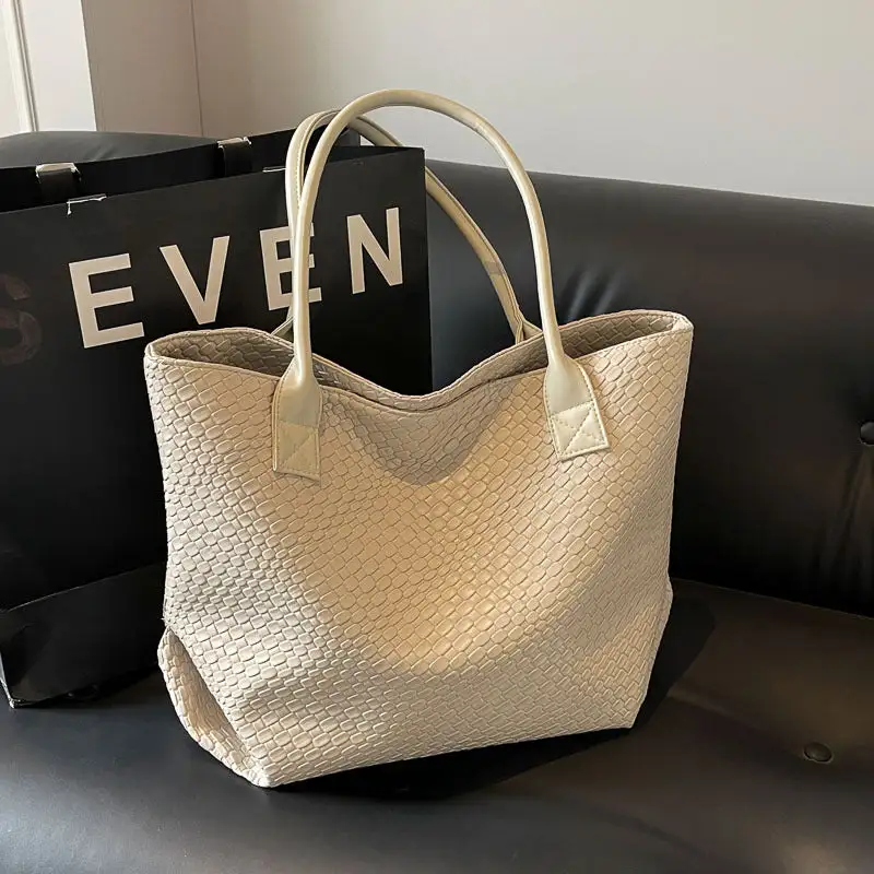 Commuter Woven Textured Tote Bag