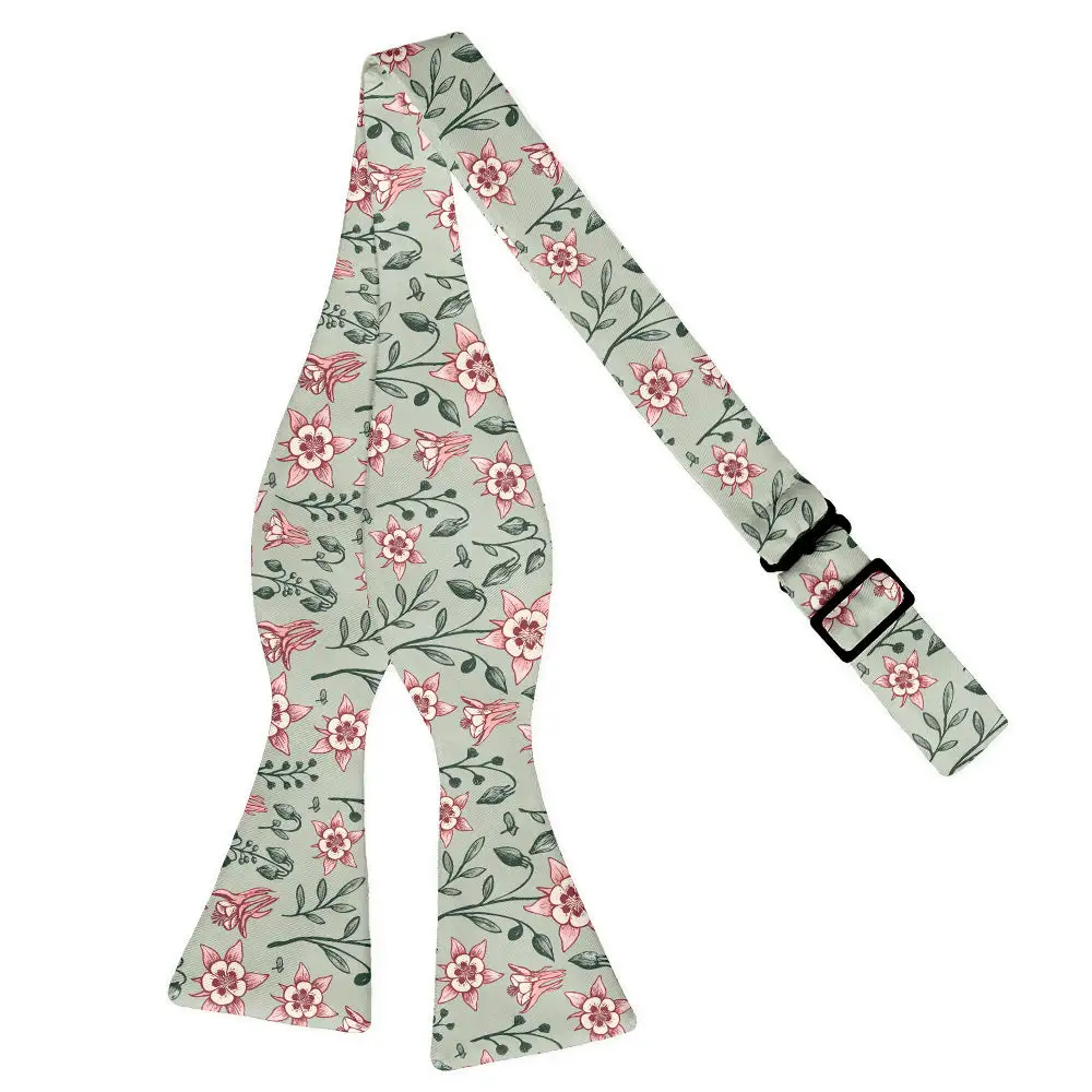 Mountain Columbine Pattern Bow Tie